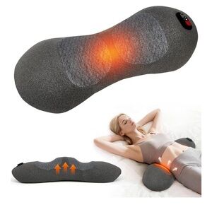 Gray Heated Massage Pillow